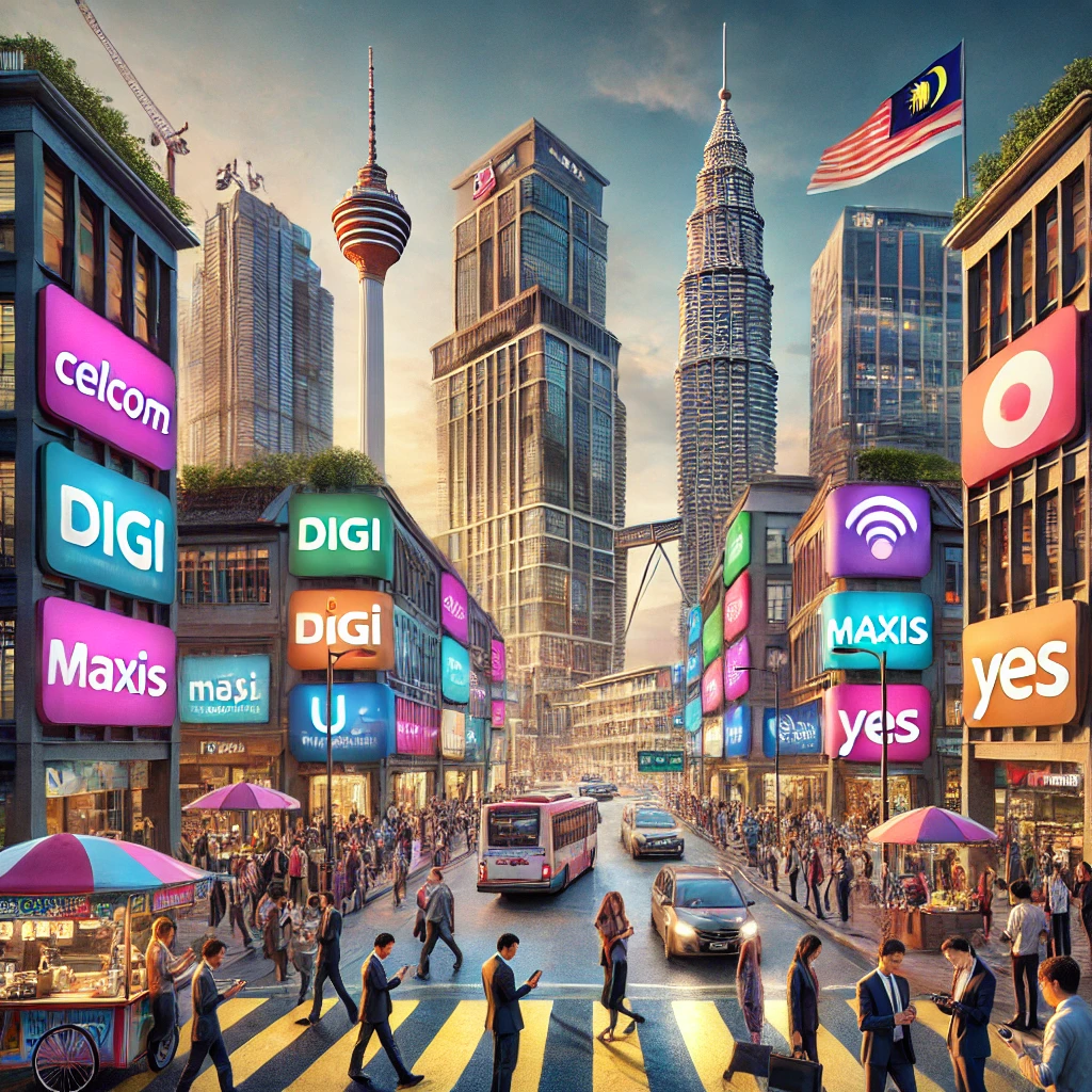 Celcom、Digi、Maxis、U Mobile 和 Yes 这几家电信公司的区别是什么?