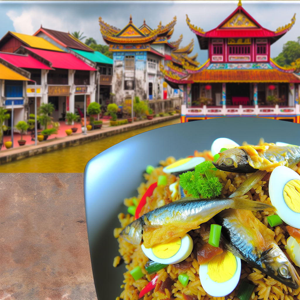 【中式美食】咸鱼炒饭(Salted Fish Fried Rice) - 以咸鱼、鸡蛋、米饭炒制,香味浓郁