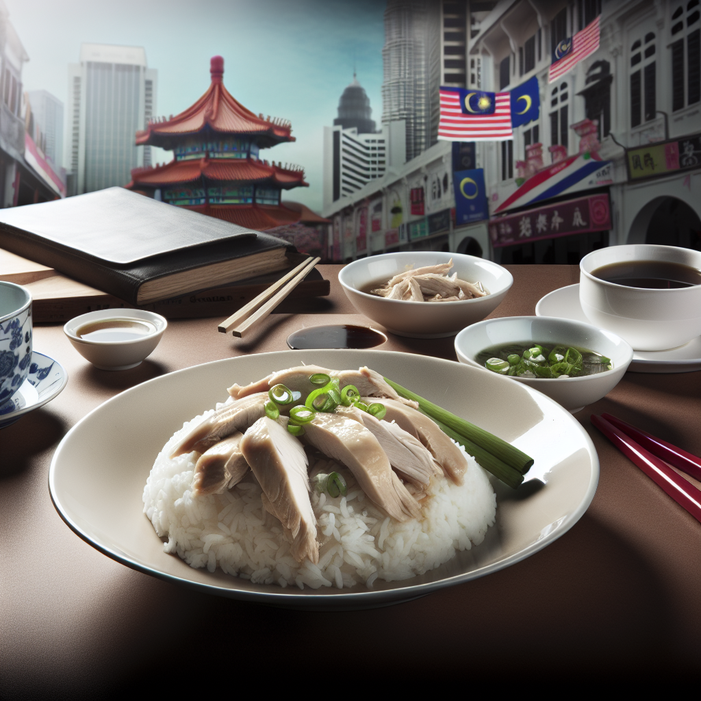 【中式美食】港式白切鸡饭(Steamed Chicken Rice) - 以嫩滑白切鸡搭配葱油酱和白饭