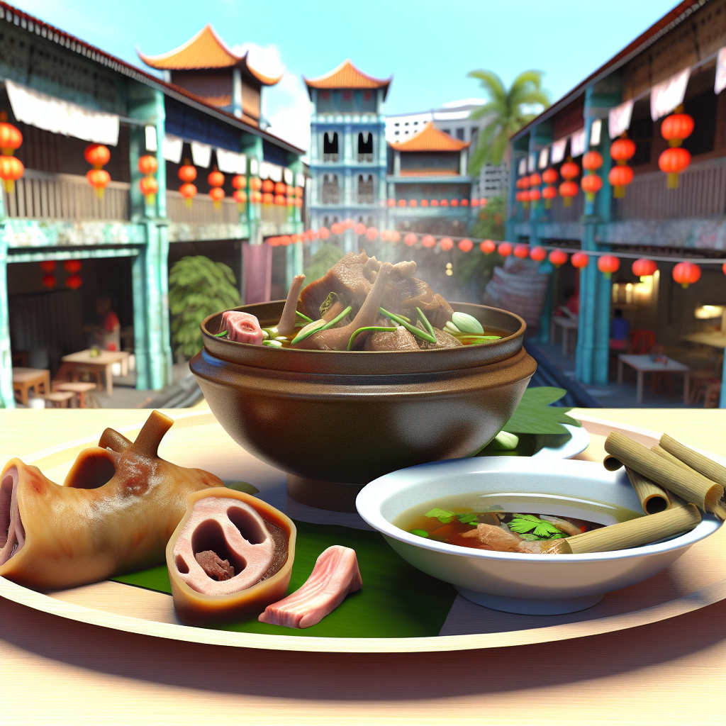 【中式美食】肉骨茶（Bak Kut Teh） - 以药材、排骨熬制的汤品，有干湿两种版本