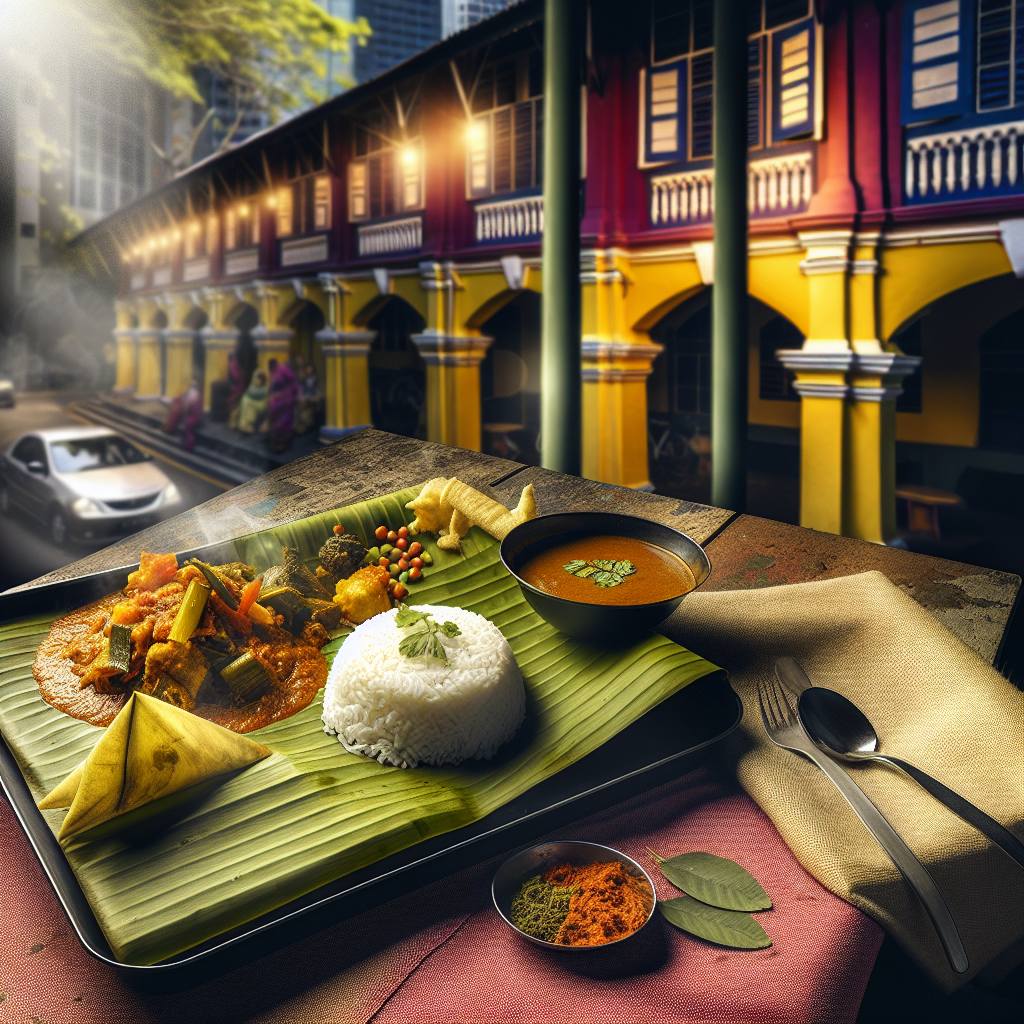 【印度美食】香蕉叶饭（Banana Leaf Rice） - 以香蕉叶盛装米饭，搭配多种咖喱和蔬菜