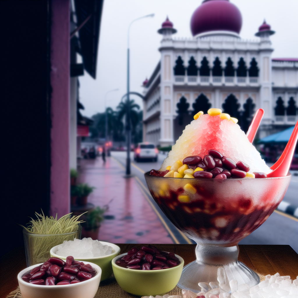 【甜品】ABC 刨冰(Ais Kacang) - 以红豆、玉米、仙草、炼乳制成的刨冰甜品