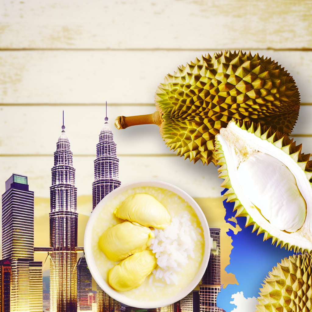 【甜品】榴莲糯米饭(Durian Pulut) - 以榴莲搭配椰浆糯米饭,口感香浓