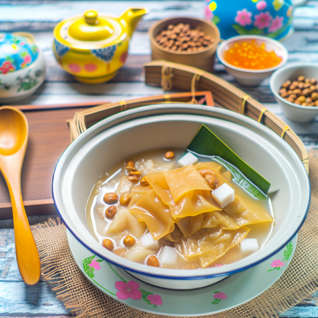 【甜品】薏米腐竹糖水(Barley Beancurd Sheet Dessert) - 以薏米、腐竹和蛋糖煮成的甜汤