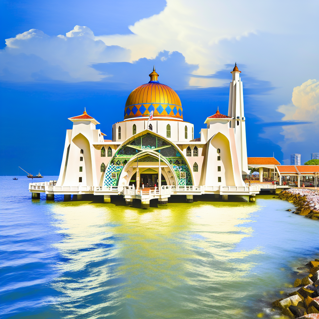 【马六甲】马六甲海峡清真寺（Malacca Straits Mosque） - 建在海上的美丽清真寺