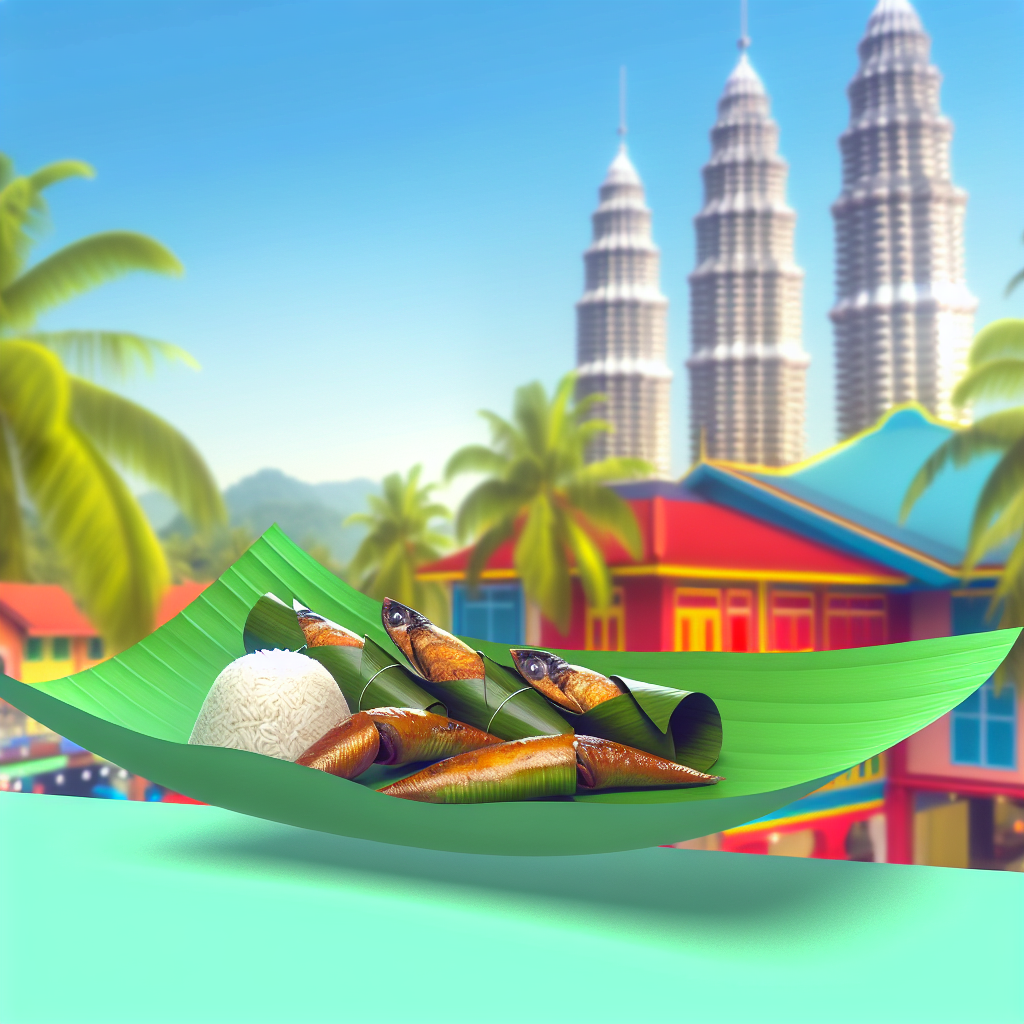 【马来美食】椰浆糯米饭(Pulut Panggang) - 以糯米饭搭配椰浆、虾米包裹香蕉叶烤制