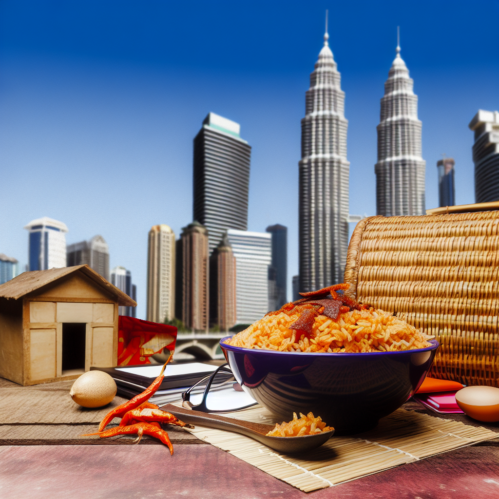 【马来美食】甘榜炒饭（Nasi Goreng Kampung） - 传统马来风味炒饭，搭配江鱼仔和参巴酱