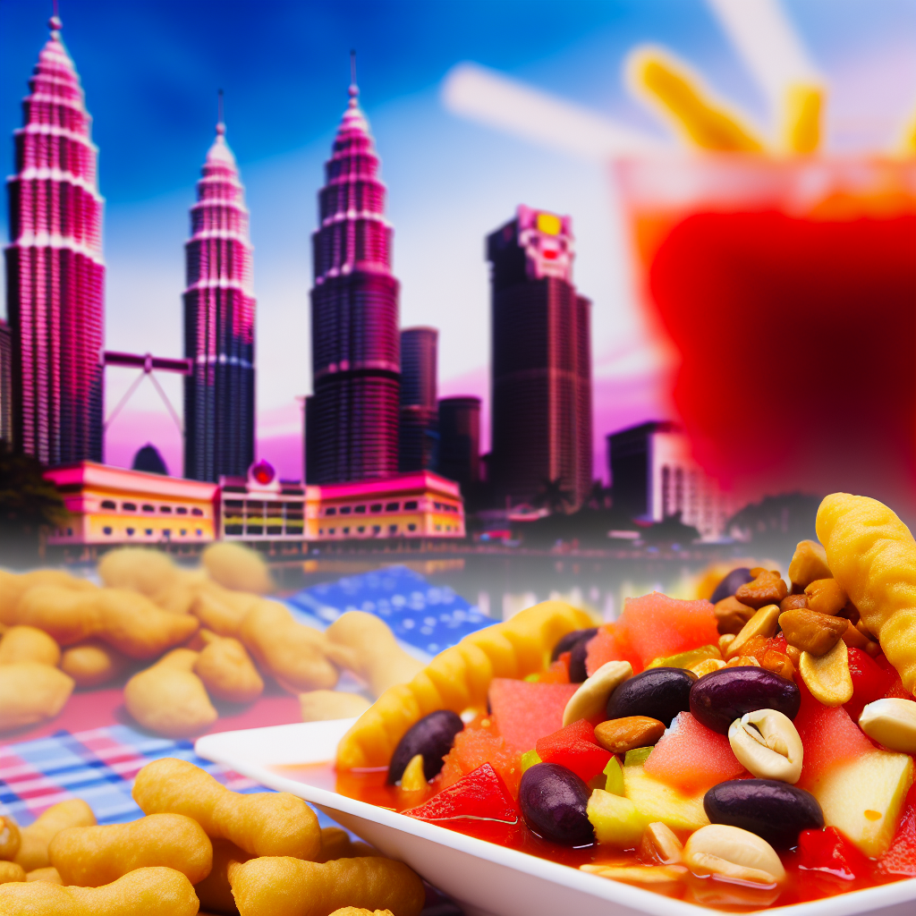 【马来美食】罗惹(Rojak) - 以水果、炸油条、花生和甜酱混合的马来西亚特色沙拉