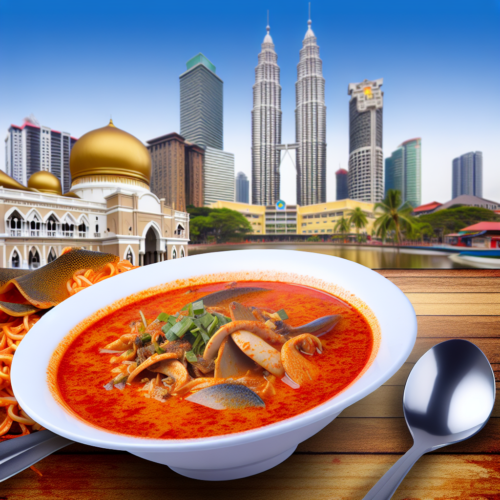 【马来美食】魔鬼鱼叻沙(Laksa Stingray) - 以魔鬼鱼为主料的香辣叻沙汤