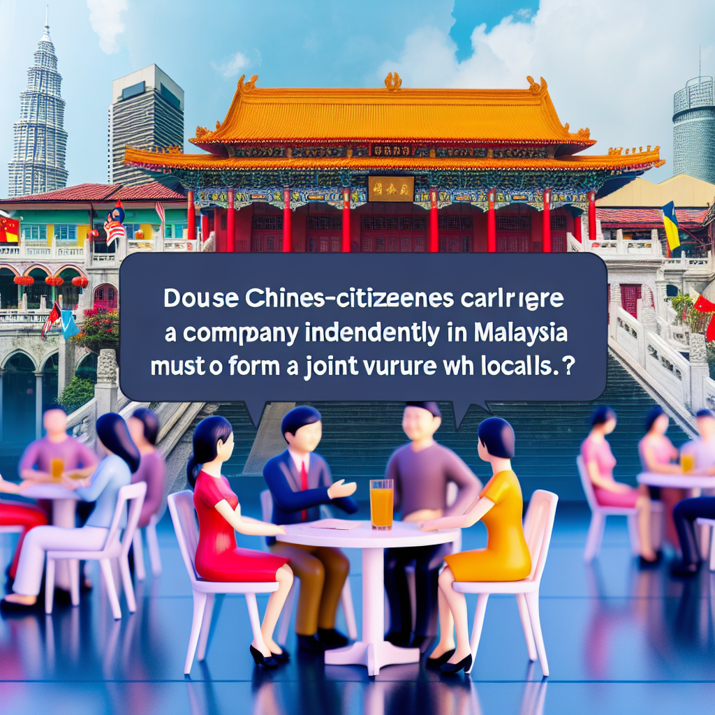 中国公民是否可以独立注册公司,还是必须与本地人合资?