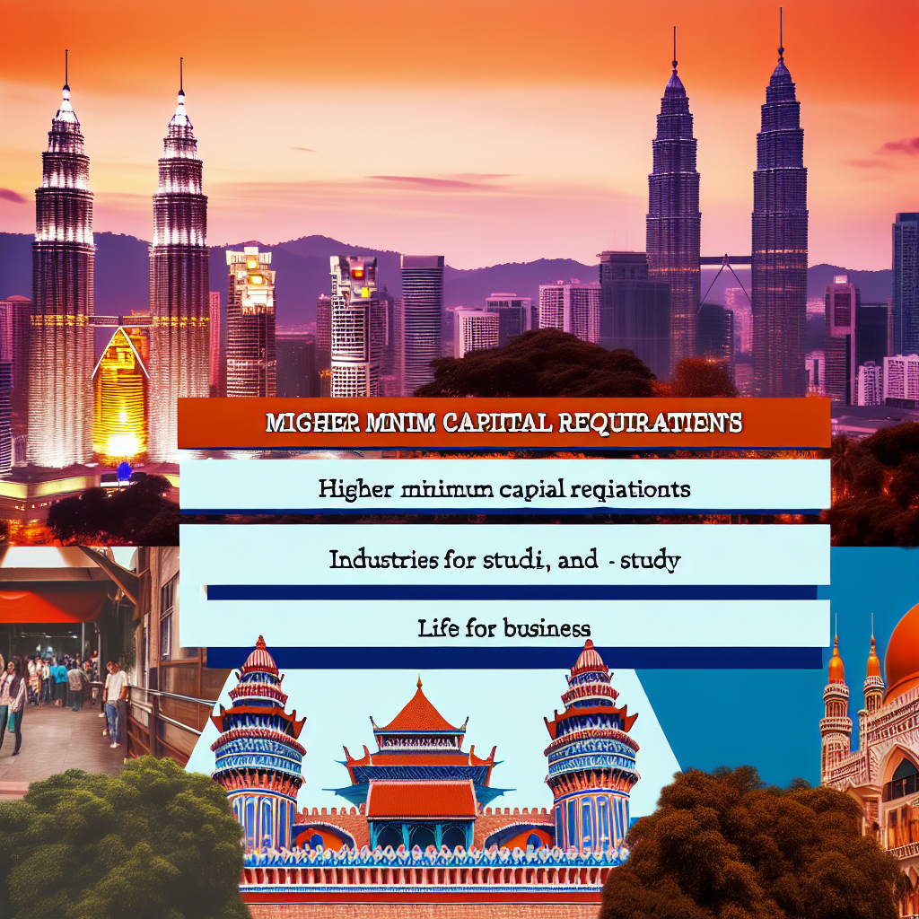 哪些行业对外国人开设的公司有更高的最低资本要求?