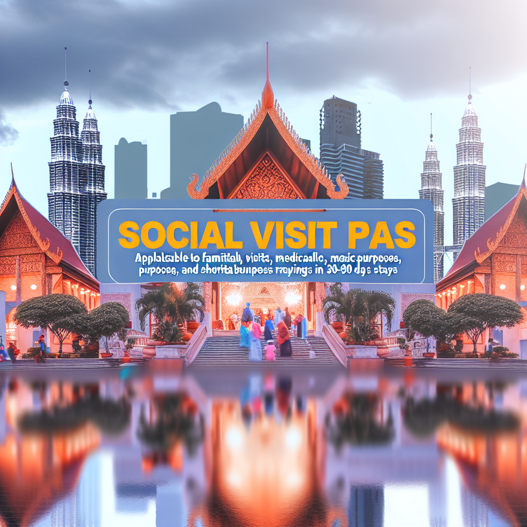 社会访问签证（Social Visit Pass, SVP） - 适用于探亲访友、医疗、短期商务访问等，可停留 30-90 天