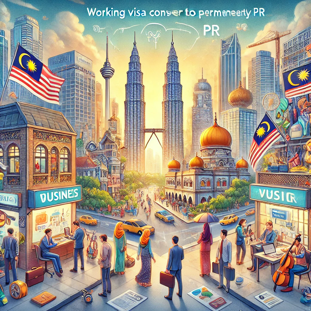 马来西亚工作签证是否可以转换为永久居留权(PR)?