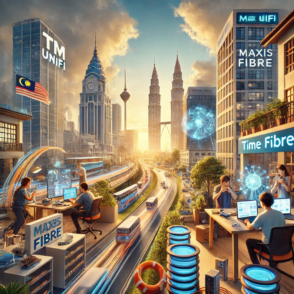 TM Unifi、Maxis Fibre、TIME Fibre 和 CelcomDigi Fibre 的区别是什么?