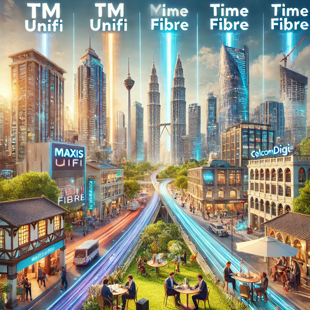 TM Unifi、Maxis Fibre、TIME Fibre 和 CelcomDigi Fibre 的区别是什么?
